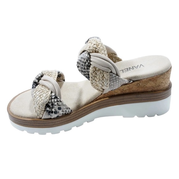 Vaneli® Chelsa Leather Cutout Slide Sandals – Size 8.5 - Picture 1 of 8